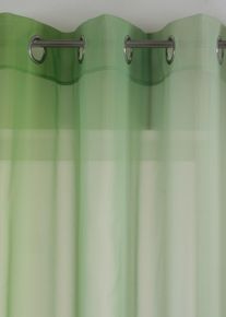 bonprix Perdea din voal ușor, disponibilă și la extra lungime (set/2 buc.), verde, &Icirc;/Lă: 145/144 cm