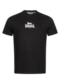 Lonsdale, M&aelig;nd, Bluser & t-shirts 'Shegra', Sort / Hvid, St&oslash;rrelse M