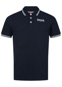 Lonsdale, M&aelig;nd, Bluser & t-shirts 'Eastleigh', M&oslash;rkebl&aring; / Hvid, St&oslash;rrelse 3XL