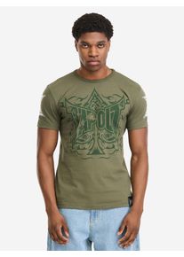 Tapout, M&aelig;nd, Bluser & t-shirts 'Ace of Spades', Oliven, St&oslash;rrelse M