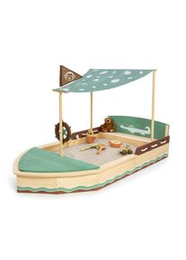 Muddy Buddy Sandkasten, Braun, Gr&uuml;n, Naturfarben, Holz, Zypresse, massiv, 110x120x195 cm, EN 71, Sitzfl&auml;che, Freizeit & Co, Gartenspielzeug, Sandk&auml;sten