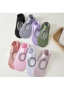 1/8 Pairs Indoor Sports Yoga Pilates Anti Slip Wear Resistant Sports Socks Floor Fitness Dance Shock Absorbent Pure Cotton Socks