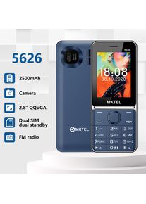 MKTEL 5626 Feature Phone 2.8" Display Large Keypad 1800mAh Big Battery Bluetooth Music Flashlight 0.08MP Camera