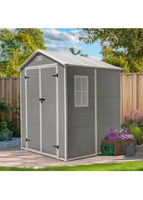 Beldano , Grau , Metall, Kunststoff , 182x219x182 cm , Freizeit im Garten, Gartenbauten, Gartenh&auml;user