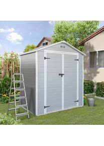 Homezone , Grau , Metall, Kunststoff , 182.5x220x103 cm , Freizeit im Garten, Gartenbauten, Gartenh&auml;user