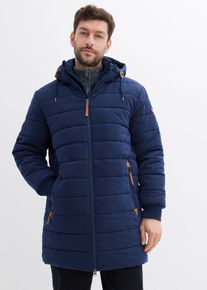bonprix Wattierter Stepp-Parka, blau, Gr.60, modische Steppjacke, warm gef&uuml;ttert und mit Kapuze