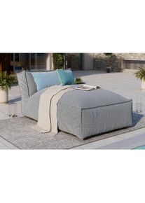 Ambia Garden Loungesofa, Grau, Textil, 170x80x95 cm, wetterbest&auml;ndig, regenabweisend, lichtecht, Gartenm&ouml;bel, Loungem&ouml;bel, Gartensofas & Loungesofas