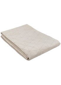 Novel Tagesdecke, Taupe, Textil, Abstraktes, 220x240 cm, pflegeleicht, Heimtextilien, Bettw&auml;sche & Leint&uuml;cher, Tagesdecken