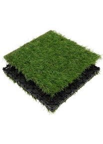 Ambia Garden Terrassenfliese, Gr&uuml;n, Kunststoff, 30x2.1x30 cm, witterungsbest&auml;ndig, lichtunempfindlich, Teppiche und B&ouml;den, Terrassenb&ouml;den & Balkonb&ouml;den, Terrassenfliesen