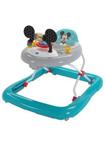 Lauflernwagen, Blau, Mehrfarbig, Metall, Kunststoff, Textil, 63.5x61x68.6 cm, EN 71, EN 1273, Spieltisch mit Musik, Spieltiere abnehmbar, Spielzeug, Babyspielzeug, Lauflernwagen