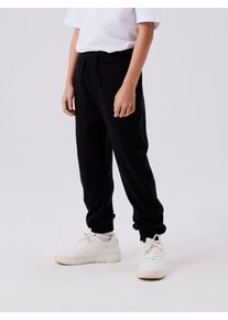 Sweatpants name it "NKMVIAN NREG SWE PANT UNB NOOS", Jungen, Gr. 158, N-Gr, schwarz, Web, Obermaterial: 100% Baumwolle, unifarben, normal kn&ouml;chellang, Hosen Sweatpants