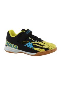 Hallenschuh Kappa "Joy", Jungen, Gr. 31, gelb (schwarz, gelb, turkis), Synthetik, Textil, Schuhe Hallenschuh, Indoor Sportschuhe