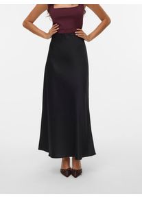 V&eacute;ro Moda A-Linien-Rock VERO MODA "VMMERLE ANKLE SKIRT WVN GA NOOS", Damen, Gr. S (36), schwarz, Web, Obermaterial: 100% Polyester, unifarben, kn&ouml;chellang, R&ouml;cke A-Linien-Rock, Kunstfaser