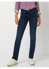 Straight-Jeans Toni "Perfect Shape Straight", Damen, Gr. 48, N-Gr, blau (dunkelblau used), Denim/Jeans, Obermaterial: 44% Lyocell, 30% Baumwolle, 23% Polyester, 3% Elasthan, straight fit, Jeans Straight-Jeans