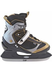Schlittschuhe Rebel "EXPRESS" Gr. 44, schwarz (schwarz, silber, gold), Inlineskates_Rollschuhe, 44/45 (bis ), Nylon, Schlittschuhe