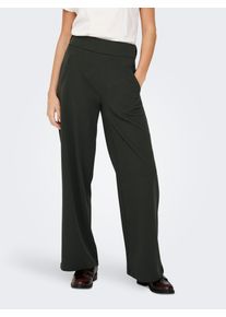 Jacqueline de Yong Schlupfhose JDY "JDYLOUISVILLE CATIA WIDE PANT JRS NOOS", Damen, Gr. XL (42), L&auml;nge 30, grau (peat), Jersey, Obermaterial: 95% Polyester, 5% Elasthan, unifarben, relaxed fit lang, Hosen Schlupfhose, Materialmix