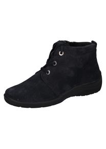 Waldl&auml;ufer Winterboots WALDL&Auml;UFER "HESNA", Damen, Gr. 8,5 (42,5), blau (nachtblau), Veloursleder, unifarben, Schuhe Winterboots, Stiefelette, Schn&uuml;rboots in Komfortweite H = sehr weit