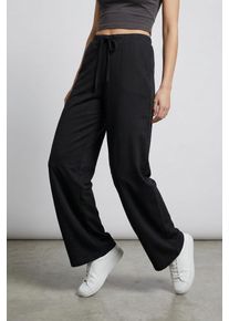 Schlupfhose Only "ONLSAKURA LOOSE PULL UP PANTS WVN", Damen, Gr. L (40), N-Gr, schwarz, Web, Obermaterial: 55% Viskose, 45% Nylon, unifarben, loose fit lang, Hosen Schlupfhose, Viskosemischung, loose fit