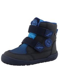 Barfu&szlig;schuh Lurchi "Jimmy Barefoot-TEX", Jungen, Gr. 29, navy, royalblau, Lederimitat, Textil, Schuhe Barfu&szlig;schuh, Klettboots mit TEX, Gr&ouml;&szlig;enschablone zum Download