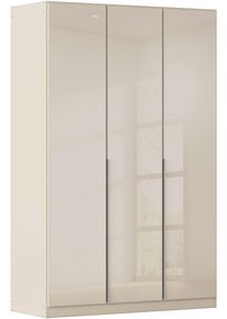 Dreht&uuml;renschrank OTTO HOME "Kleiderschrank Kleiderschr&auml;nke Schrank Garderobe AGORDO mit Glasfront", beige (beige, glas beige (champagner)), B:136cm H:229cm T:54cm, Holzwerkstoff, Schr&auml;nke, Dreht&uuml;renschrank, durchdachte Innenausstattung, in 8 Breiten und 2 H&ouml;hen MADE IN GERMANY