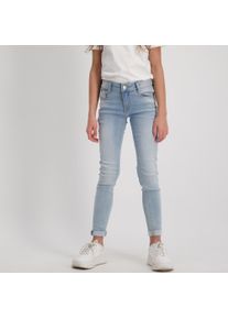 5-Pocket-Jeans Cars Jeans "Jeans Eliza", M&auml;dchen, Gr. 9 (128), N-Gr, blau (bleached used), Denim/Jeans, Obermaterial: 97% Baumwolle, 3% Elasthan, Abriebeffekte, skinny fit normal, Jeans 5-Pocket-Jeans