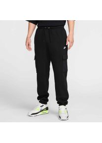 Sporthose Nike Sportswear "W J BRK FLC PANT 24", Herren, Gr. M, N-Gr, schwarz, schwarz, wei&szlig;, Obermaterial: 80% Baumwolle, 20% Polyester, Hosen Sporthose, leichtes Material, bequeme Passform, sportlicher Stil