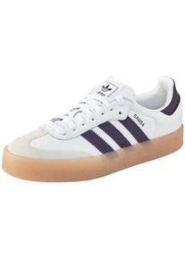 Sneaker adidas originals "SAMBAE", Damen, Gr. 38,5, lila (cloud wei&szlig;, sanftes wei&szlig;, aurora plum), Leder, Schuhe Sneaker
