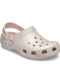 Clog Crocs "Classic Pearl Shine Clog", M&auml;dchen, Gr. 22, quartz, Croslite&trade;, gl&auml;nzend, Schuhe Clog, Sommerschuh, Strandschuh, Sandale, Hausschuh in gl&auml;nzender Optik