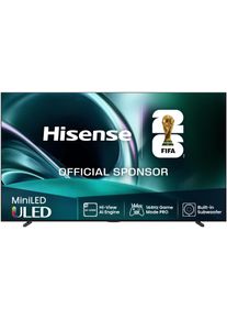 HISENSE QLED Mini LED-Fernseher "85U7Q", Energieeffizienz: D, transparent (schwarz), 85 &Prime;, Fernseher, 4K UHD Mini LED, QLED Mini LED-Fernseher
