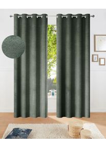 Verdunkelungsvorhang OTTO HOME "Fleuriss" Gr. 4, braun (olivgr&uuml;n), B:135cm H:245cm, Polyester, Gardinen, Verdunkelungsvorhang, Wohnzimmer, Schlafzimmer, Arbeitszimmer, modern, Gewicht von 280 g/m&sup2;