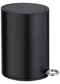 Kosmetikeimer Wenko "Monza", schwarz, B:18,5cm H:25,5cm T:24,5cm, Stahl, M&uuml;lleimer, Kosmetikeimer, 3 Liter