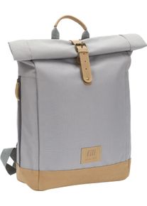 Wickelrucksack fillikid "Rolltop Berlin grau", Baby, Gr. B/H/T: 39cm x 53cm x 16cm, grau, Polyamid, Polyurethane, Rucks&auml;cke Wickelrucksack, inkl. Wickeltunterlage