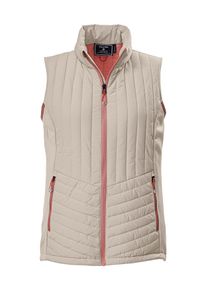 Funktionsweste Killtec "KOS 70 WMN VST", Damen, Gr. 46, zement, Obermaterial: 100% Polyester;Obermaterial 2: 90% Polyester, 10% Elasthan;Futter: 100% Polyester;F&uuml;llung: 100% Polyester, Westen Funktionsweste, Hybridweste, wasserabweisend, leicht gef&uuml;ttert