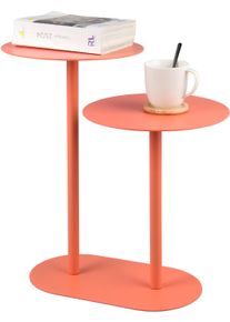 Beistelltisch Mirrors and More "FERRA", apricot, B:50cm H:53cm, Tische, Beistelltisch