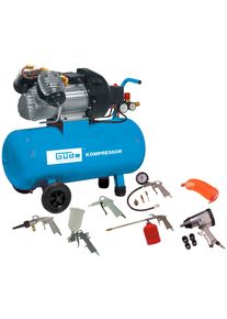 G&uuml;de Kompressor G&Uuml;DE "Set 400/10/50 DG", blau (ohne farbbezeichnung), B:35cm H:63,5cm L:83,5cm, Kompressoren, Kompressor