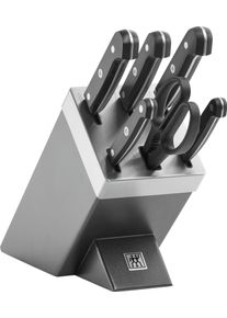 Messerblock Zwilling "Gourmet", grau, B:11,5cm H:20cm L:25,4cm, Messerbl&ouml;cke, Messerblock, selbstsch&auml;rfend