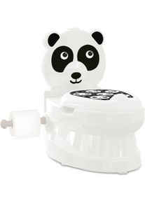 Toilettentrainer Jamara "Meine kleine Toilette, Panda", Baby, wei&szlig;, T&ouml;pfchen Toilettentrainer, mit Sp&uuml;lsound und Toilettenpapierhalter