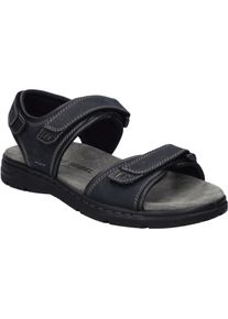 Sandale Josef Seibel "Marlon 05, ocean-kombi", Herren, Gr. 40, blau (ocean, kombi), Obermaterial: 80% Rindsleder Leather cow. 20% Textilmaterial TEXMAT., Schuhe Sandale