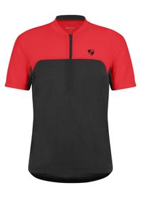 Radtrikot Ziener "NARIUS-Z", Herren, Gr. 50, rot, Obermaterial: 85% Polyester, 15% Baumwolle. Obermaterial 2: 100% Polyester, Trikots Radtrikot