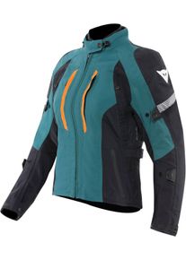 Dainese Mangen Abs&oslash;luteshell, veste textile imperm&eacute;able pour fem , couleur: Bleu/Noir/Orange , taille: 46