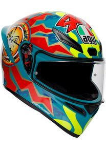 AGV K1 S Rossi Mugello 1999 S26, casque int&eacute;gral , couleur: Bleu Clair/Rouge/Jaune N&eacute;on , taille: M