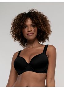 B&uuml;gel-BH Dorina "Rachel", Damen, Gr. 85, Cup E, schwarz, Obermaterial: 72% Polyamid, 28% Elasthan, unifarben, BHs B&uuml;gel-BH, mit Schale, nahtlos vorgeformte Cups, gepolsterte Tr&auml;ger