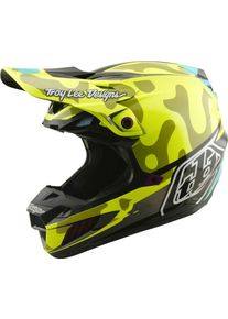 Troy Lee Designs SE5 Composite Myth, motocross helmet , color: Matt Neon-Yellow/Black , size: M