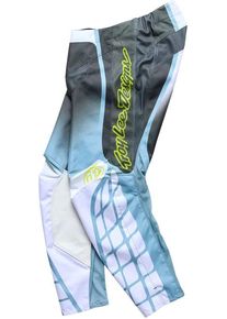Troy Lee Designs GP Pro Framework, pantalon en textile , couleur: Gris/Noir/Blanc , taille: 38