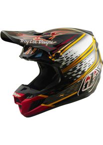 Troy Lee Designs SE5 Composite Wings, kask motocrossowy , kolor: Czarny/Szary/Pomarańczowy/Czerwony , rozmiar: XXL