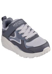 Sneaker Skechers "UNO LITE", Jungen, Gr. 31, hellgrau, Lederimitat, Schuhe Sneaker, Freizeitschuh mit Memory Foam, Gr&ouml;&szlig;enschablone zum Download