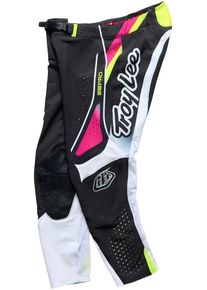 Troy Lee Designs SE Pro Salvo, spodnie tekstylne , kolor: Czarny/Biały/Neonowyowy-Ż&oacute;łty/R&oacute;żowy , rozmiar: 38
