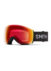 Smith SKYLINE XL | Skibrillen Unisex | Fassung: Kunststoff Schwarz Gl&auml;nzend | Glasfarbe: Orange Spiegel Orange