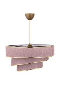 P & B H&auml;ngeleuchte, Goldfarben, Metall, Kunststoff, Textil, zylindrisch, 72 cm, Lampen & Leuchten, Innenbeleuchtung, H&auml;ngeleuchten, Pendelleuchten