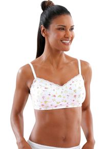 w&auml;schepur Damen BH ohne B&uuml;gel wei&szlig;-bedruckt Gr&ouml;&szlig;e 75C